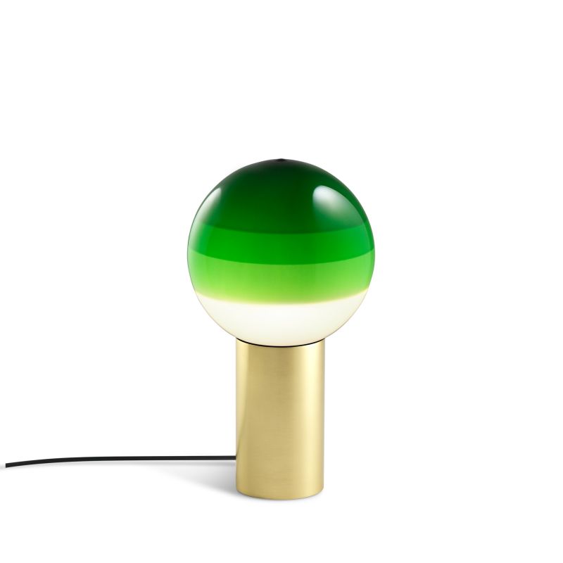 Dipping Light S LED Tischleuchte Marset Grün - Messing